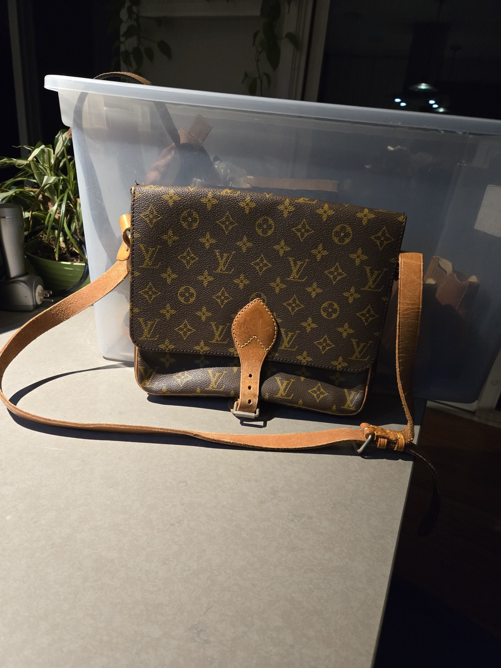 Louis Vuitton Brown Monogram Canvas Messenger Bag